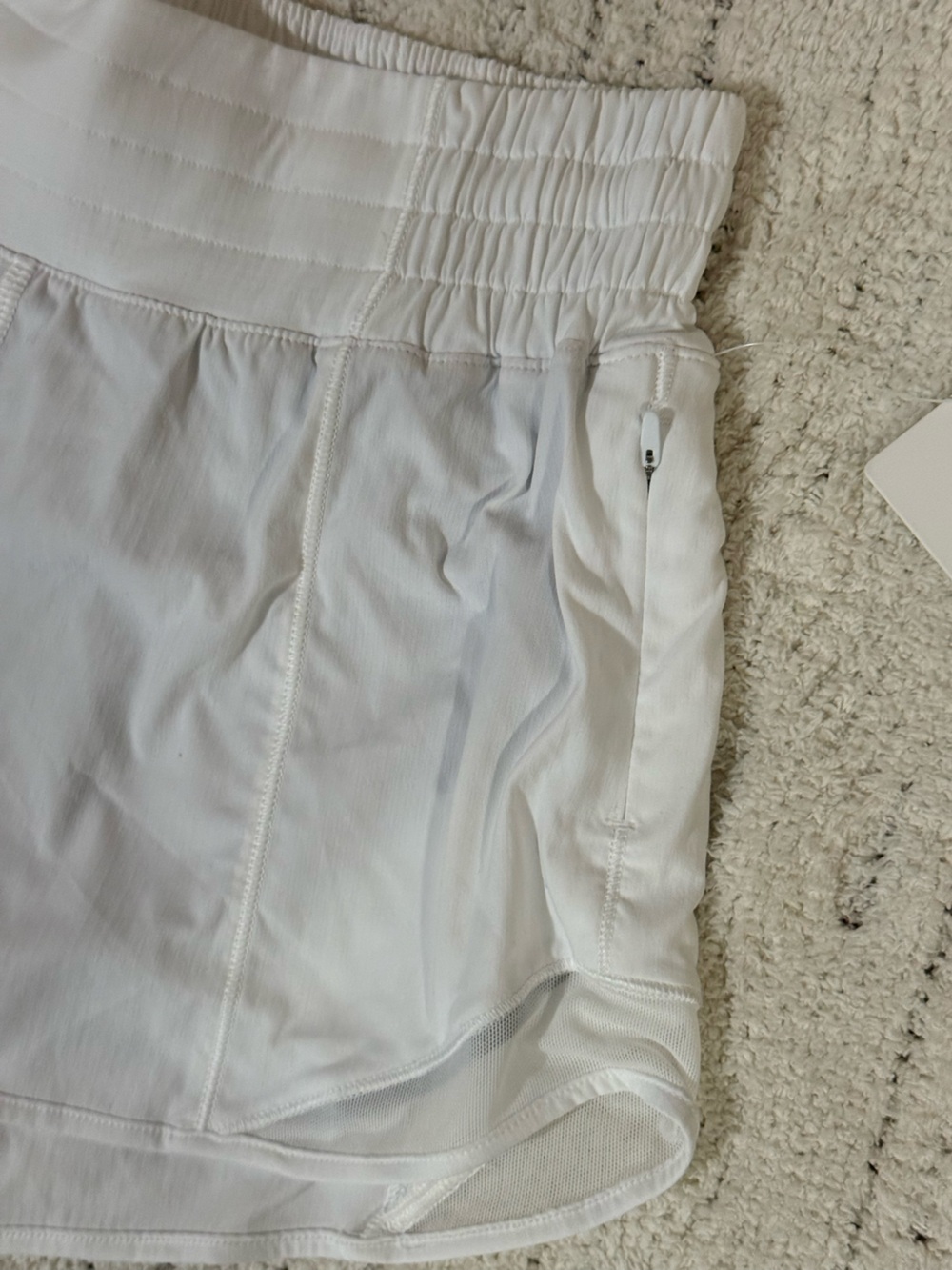 Lululemon Hotty Hot High-Rise Lined Shorts White Running Athletic Size 4 - Picture 4 of 13